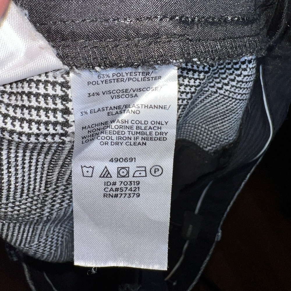 Ann Taylor Gray Plaid Trousers - Picture 6 of 12